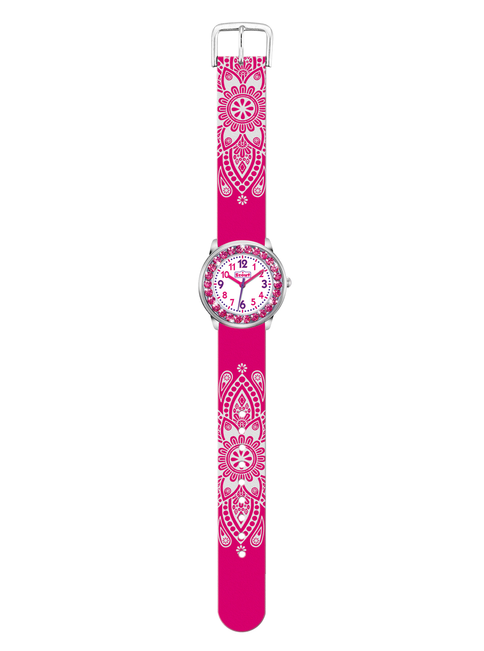 SCOUT Armbanduhr pink glitzer