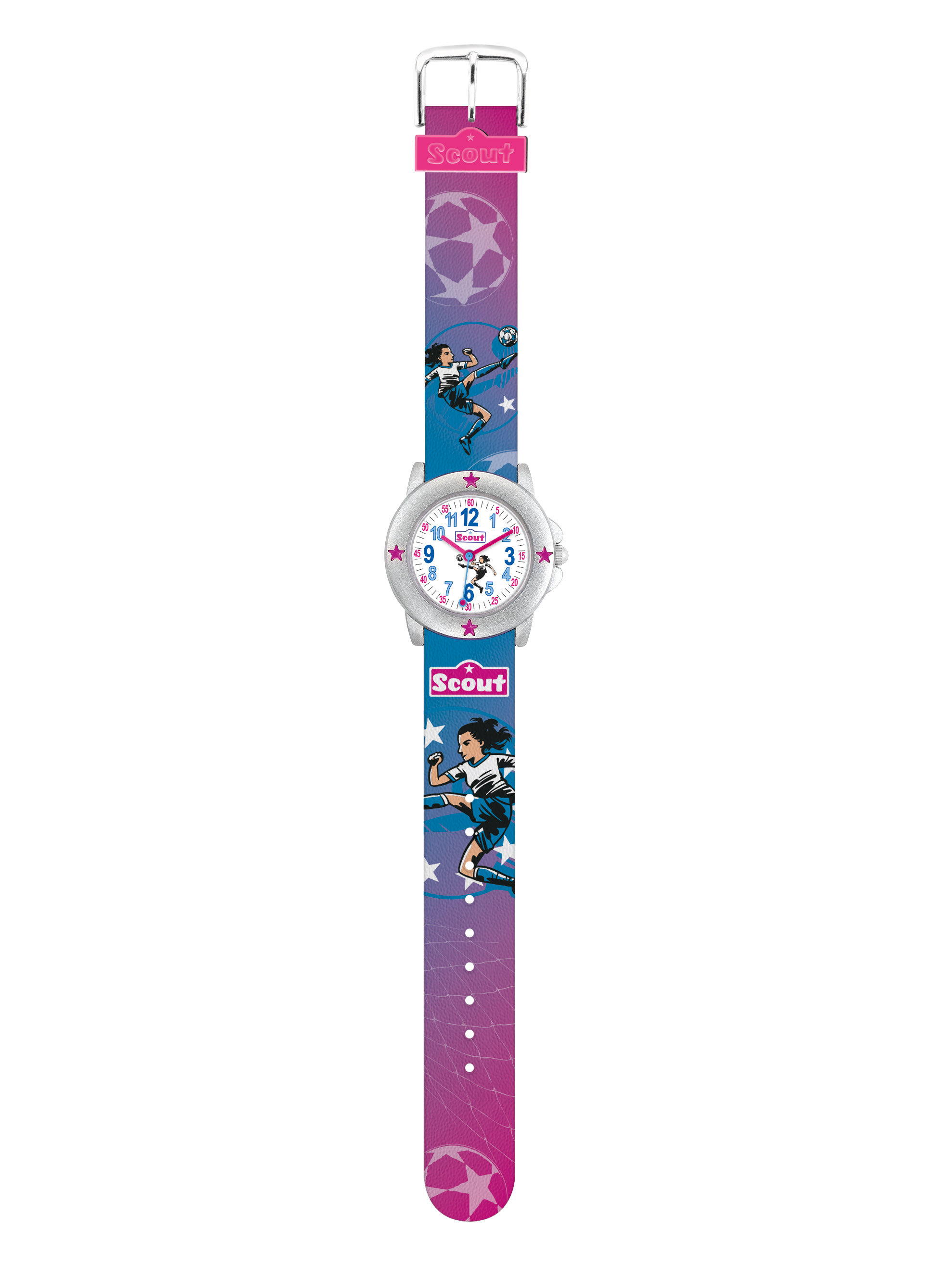 SCOUT Armbanduhr blau, pink