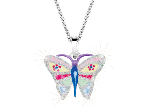 SCOUT Halskette bunt, silber