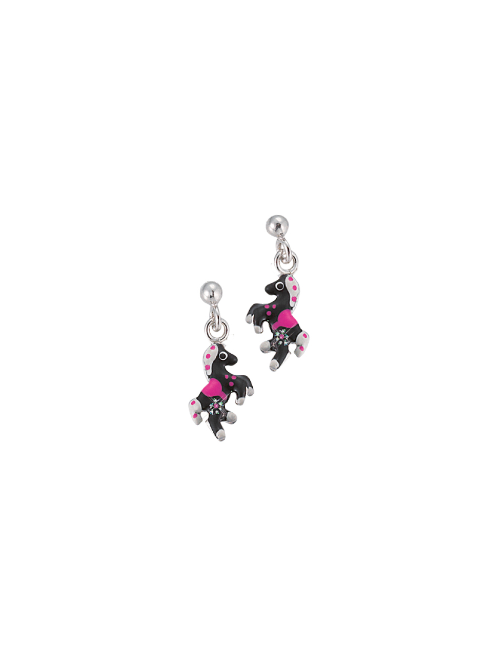 SCOUT Ohrschmuck silber, schwarz, weiss, pink