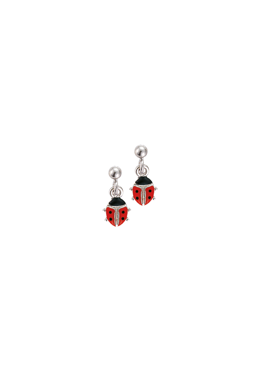 SCOUT Ohrschmuck silber, schwarz, rot