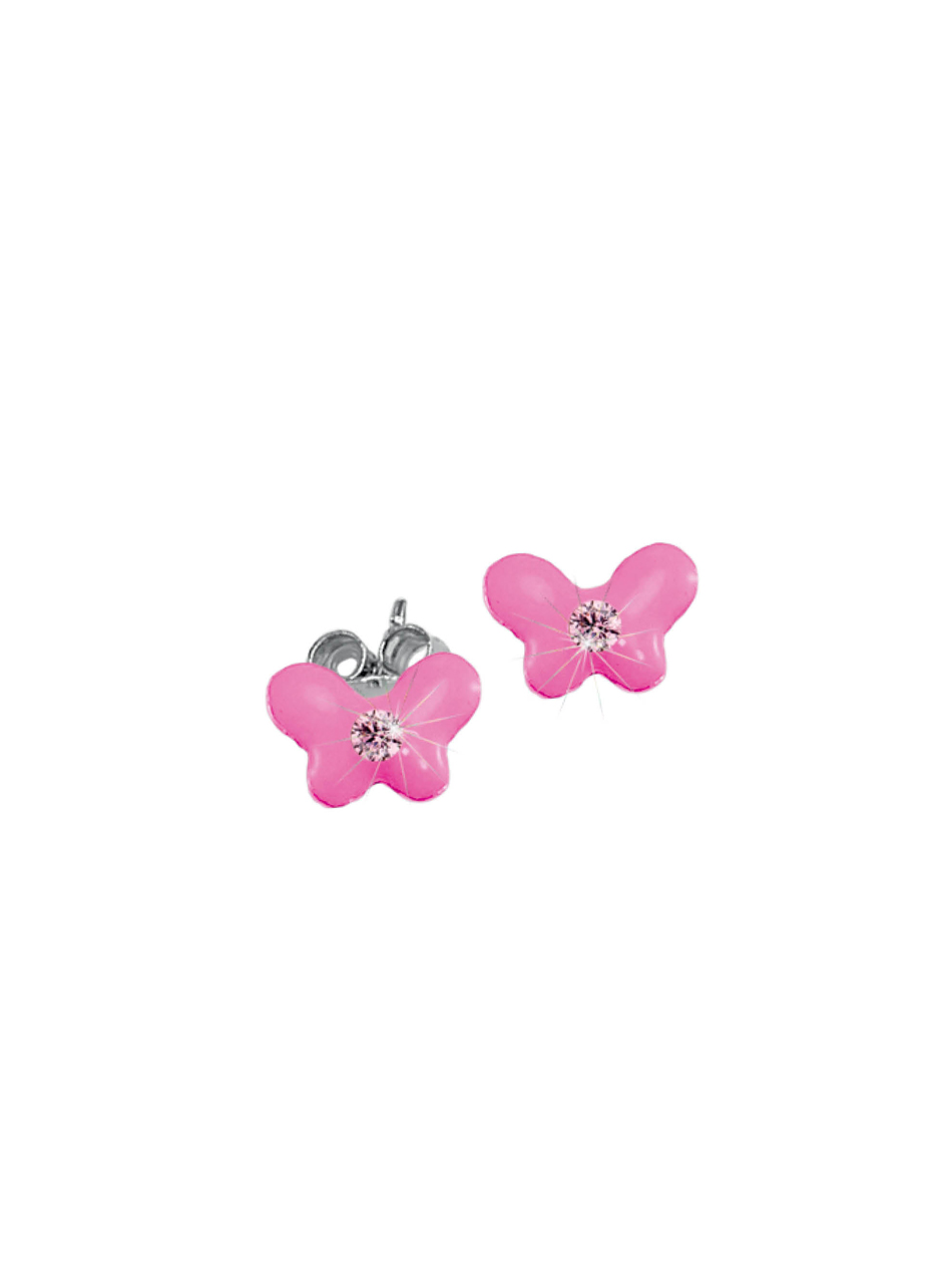 SCOUT Ohrstecker rosa, silber