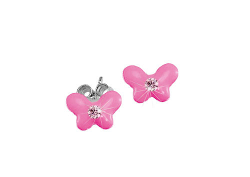 SCOUT Ohrstecker rosa, silber