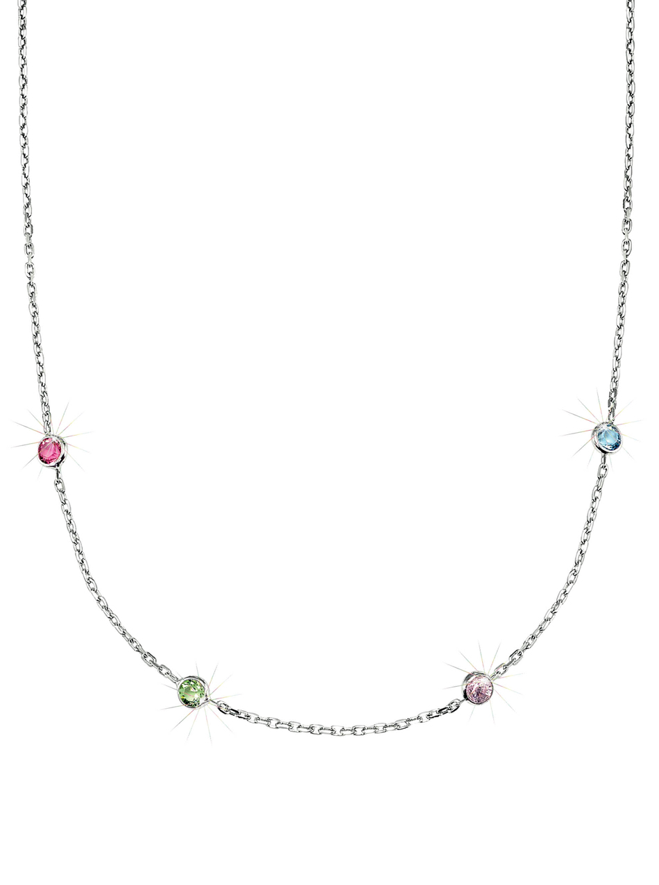 SCOUT Halskette bunt, silber