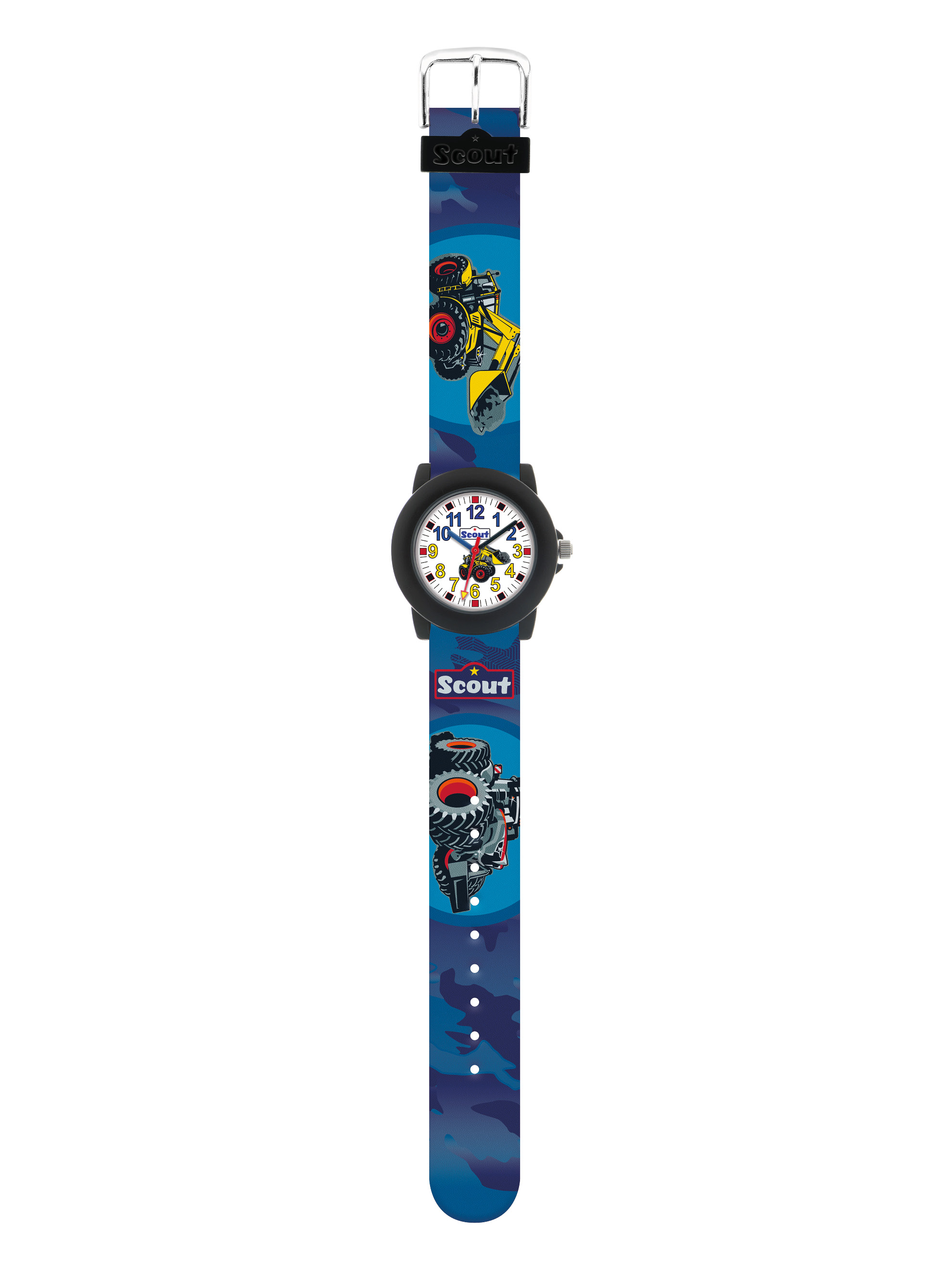 SCOUT Armbanduhr schwarz, blau
