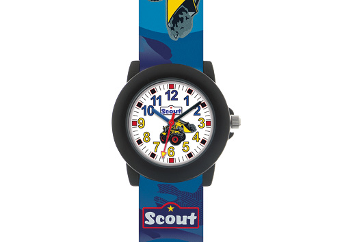 SCOUT Armbanduhr schwarz, blau