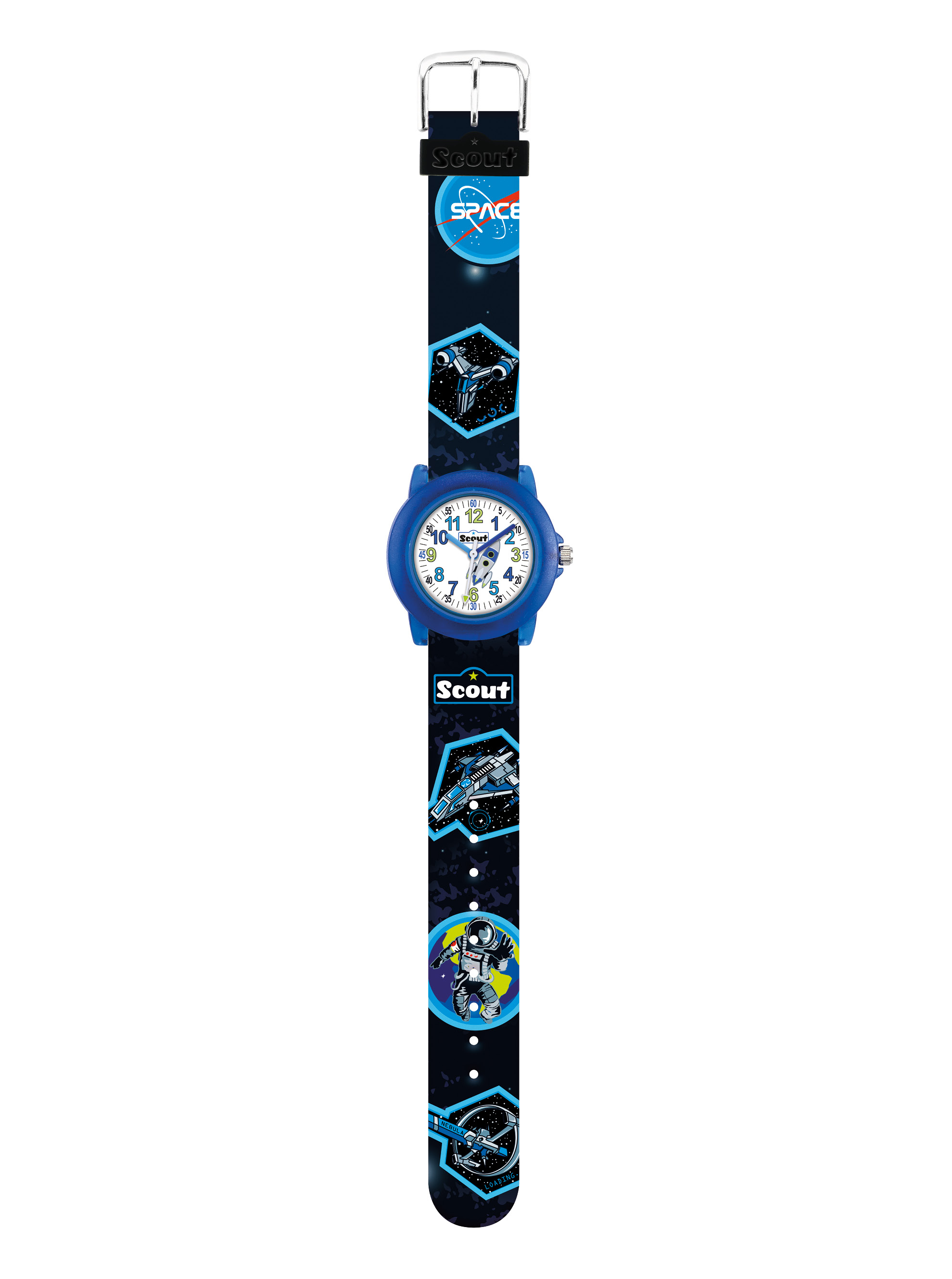 SCOUT Armbanduhr schwarz, blau