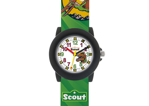 SCOUT Armbanduhr grün, braun