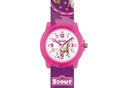 SCOUT Armbanduhr lila-pink