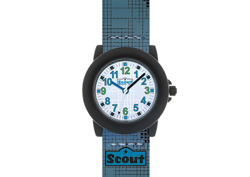 SCOUT Armbanduhr grün-blau-schwarz