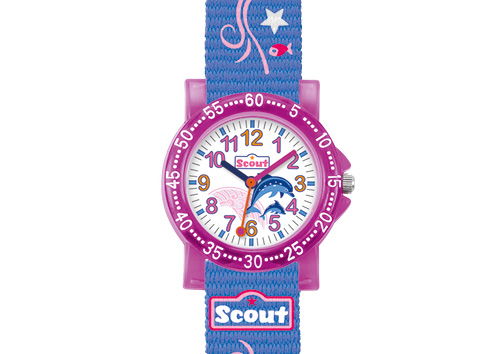 SCOUT Armbanduhr pink blau