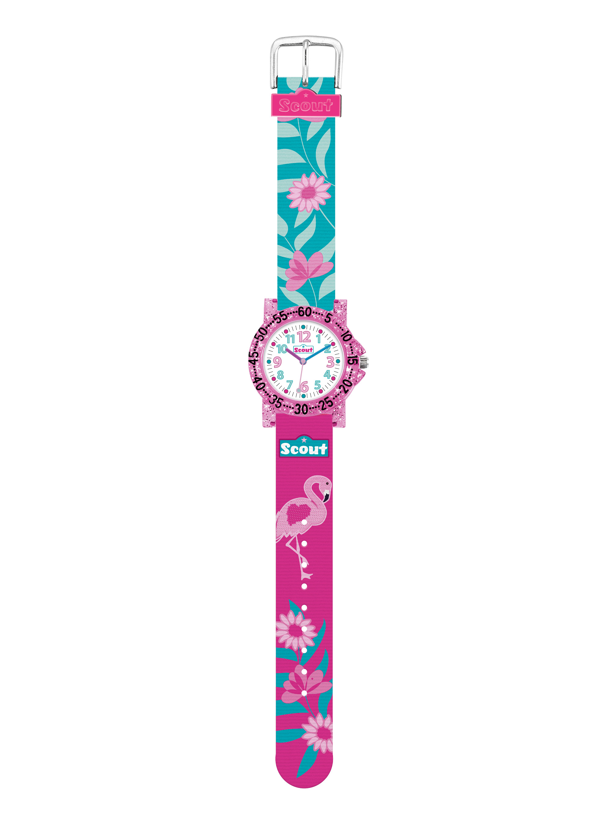 SCOUT Armbanduhr pink/türkis