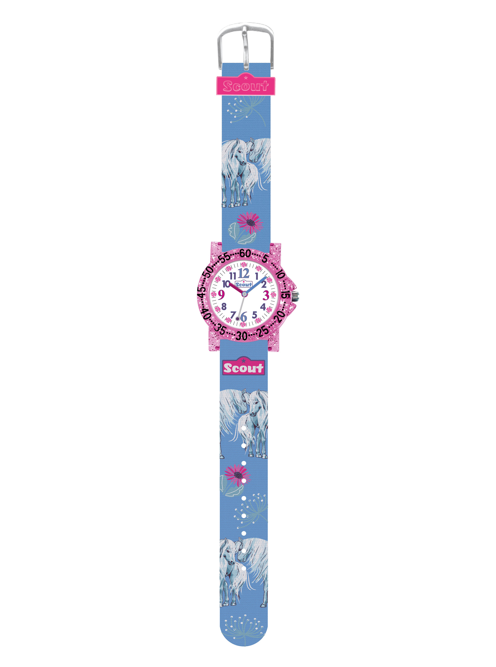 SCOUT Armbanduhr blau/pink