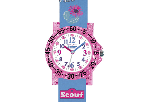 SCOUT Armbanduhr blau/pink