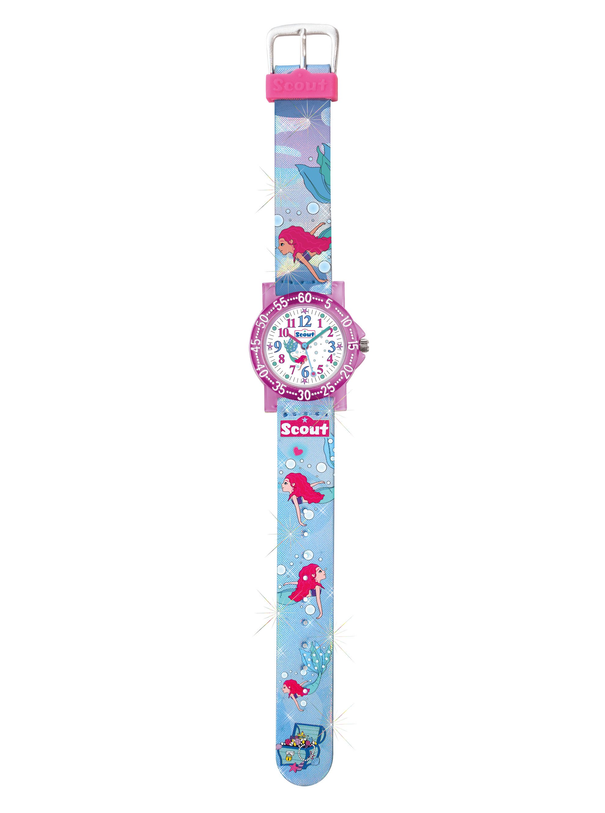 SCOUT Armbanduhr pink blau