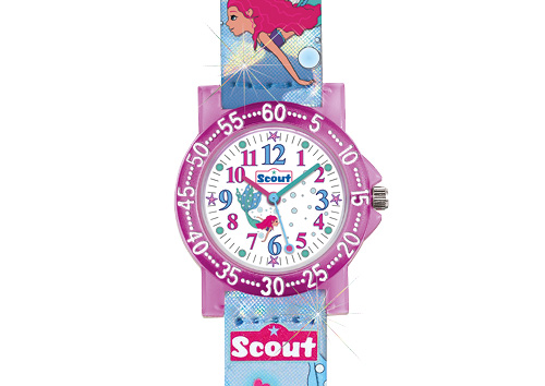 SCOUT Armbanduhr pink blau