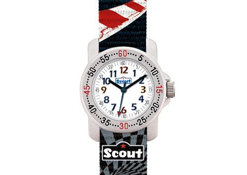 SCOUT Armbanduhr schwarz/rot