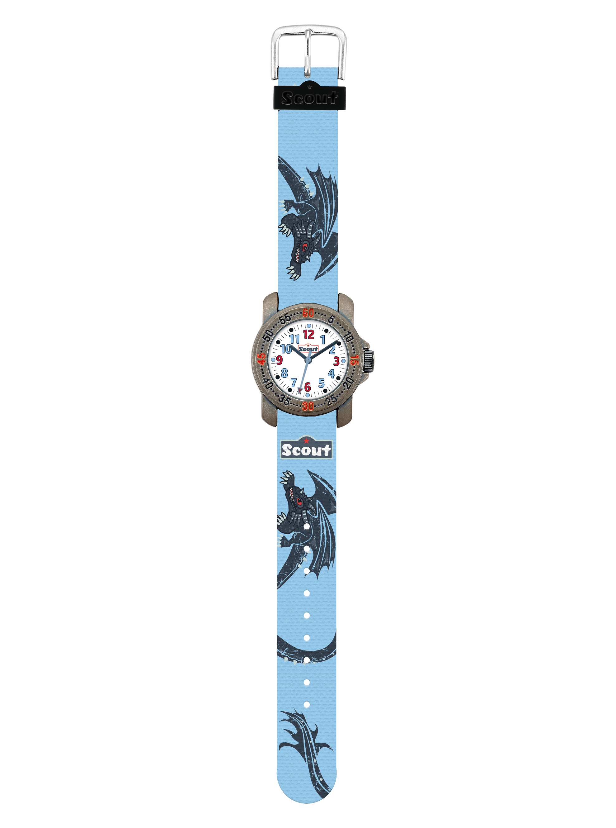 SCOUT Armbanduhr hellblau/grau