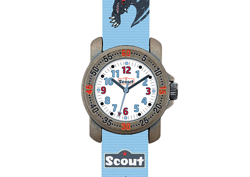 SCOUT Armbanduhr hellblau/grau