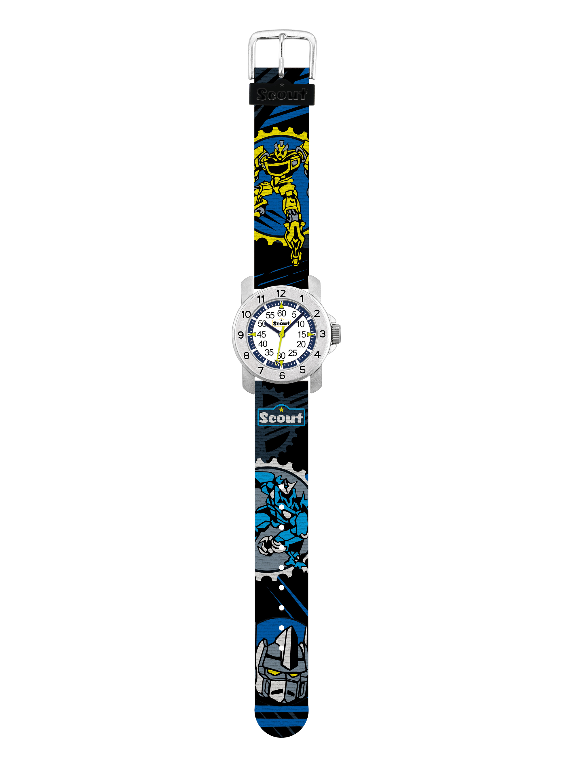 SCOUT Armbanduhr blau/schwarz/gelb