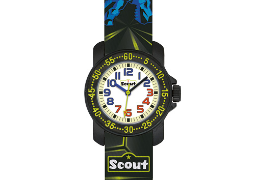 SCOUT Armbanduhr schwarz/bunt