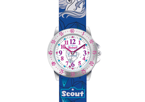 SCOUT Armbanduhr blau,weiss