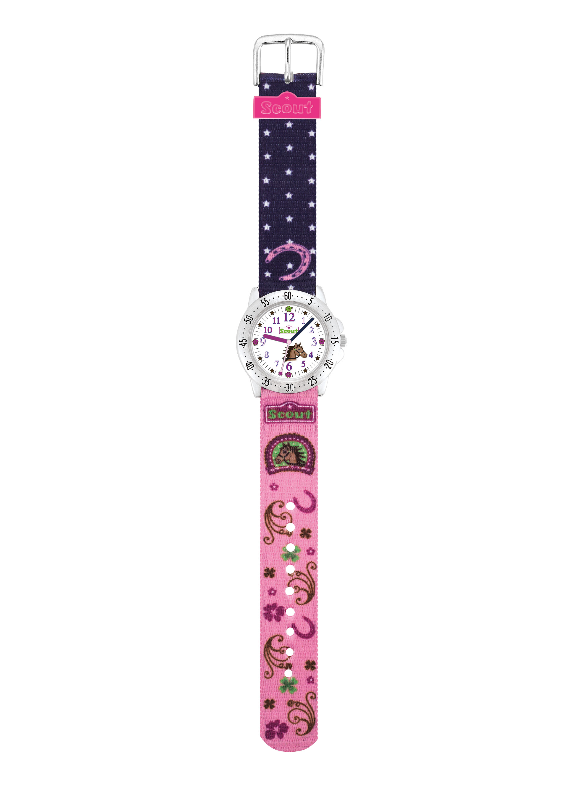 SCOUT Armbanduhr dunkelblau, pink