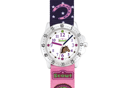 SCOUT Armbanduhr dunkelblau, pink