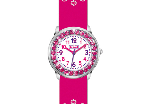 SCOUT Armbanduhr pink glitzer