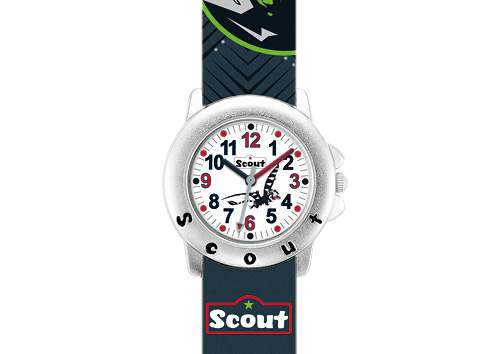 SCOUT Armbanduhr grau/grün