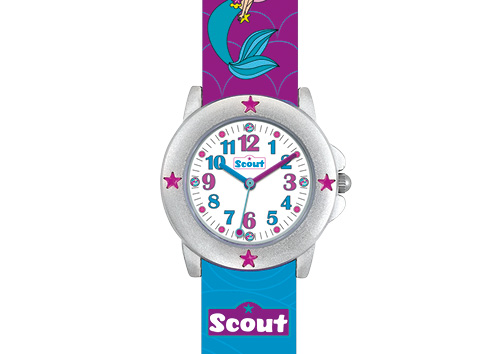 SCOUT Armbanduhr blau, lila