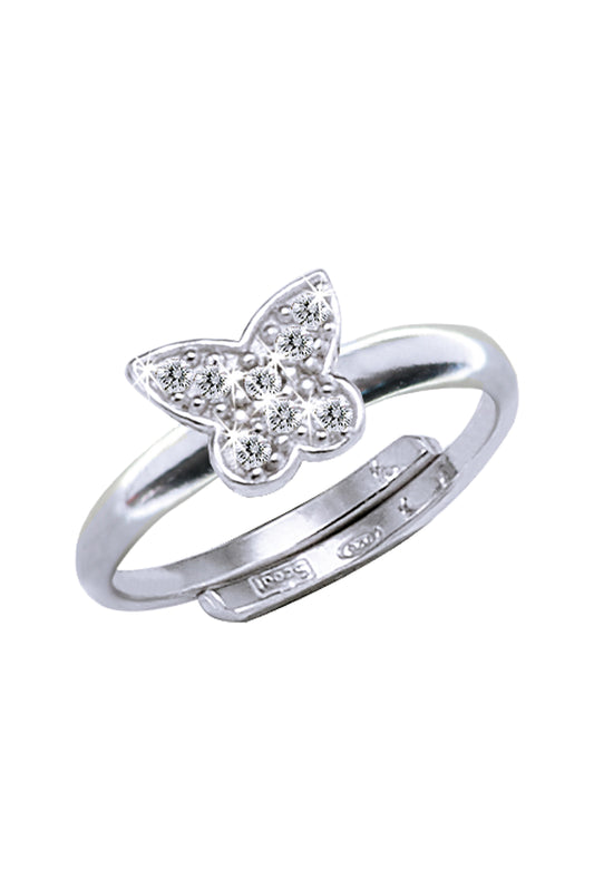Scout Ring 925/- Sterling Silber rhodiniert Schmetterling Zirkonia