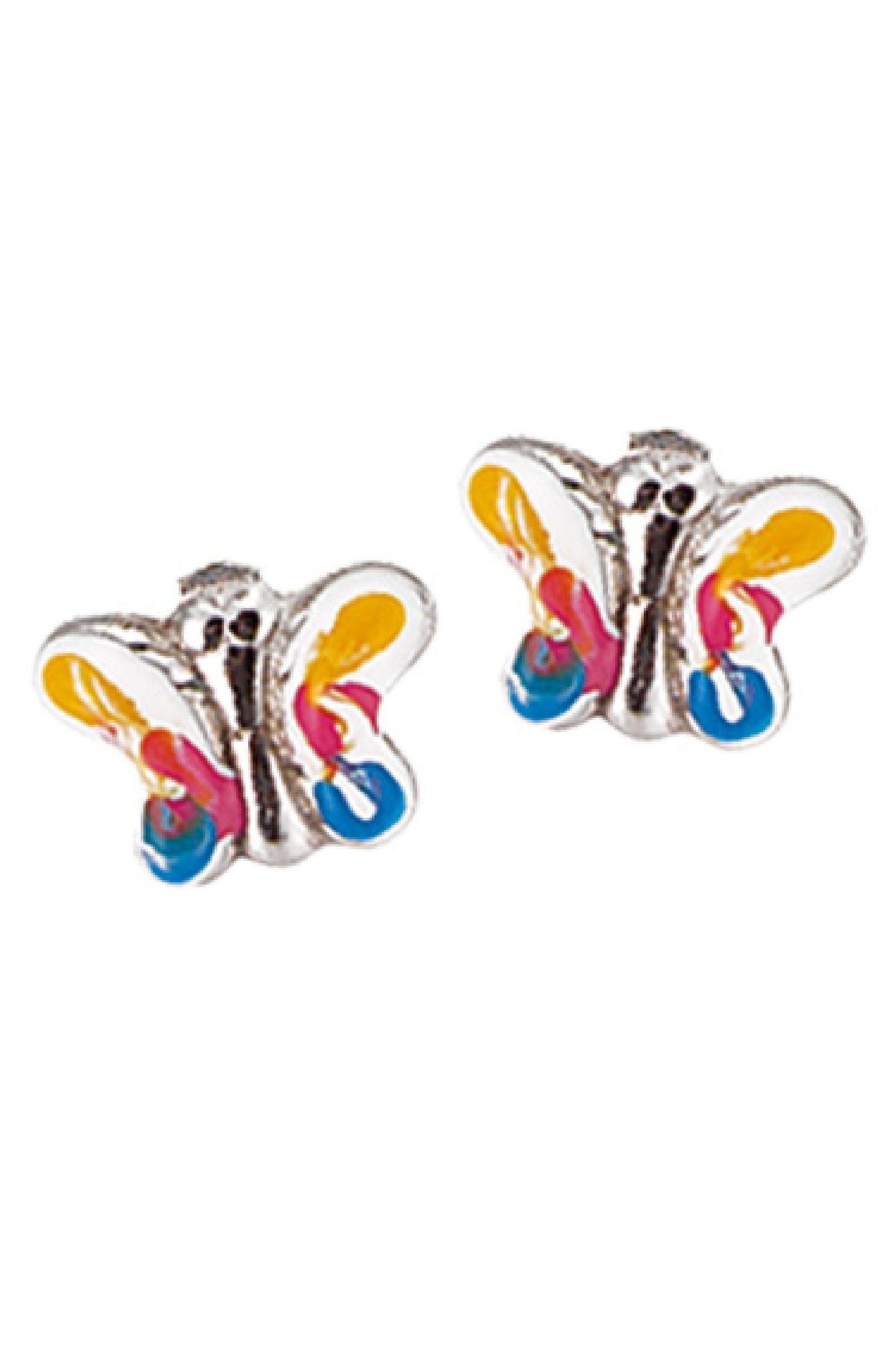 Scout Ohrstecker 925/- Sterling Silber rhodiniert Schmetterling bunt