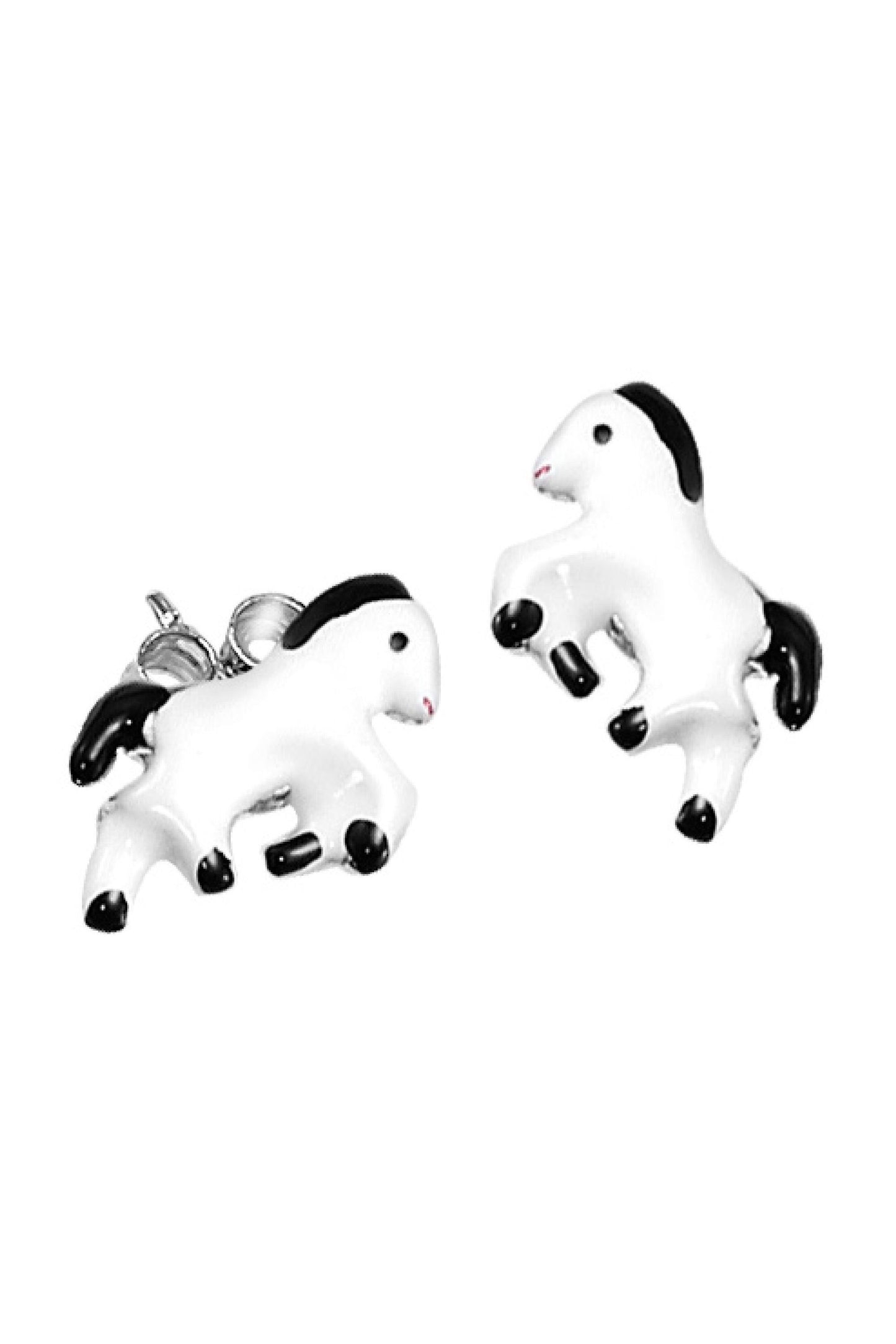 Scout Ohrstecker 925/- Sterling Silber rhodiniert Pferde emailliert