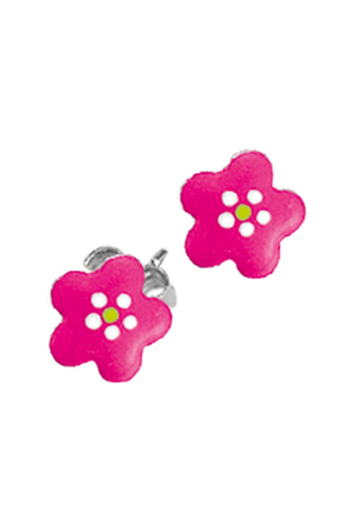 Scout Ohrstecker 925/- Sterling Silber rhodiniert Blume pink