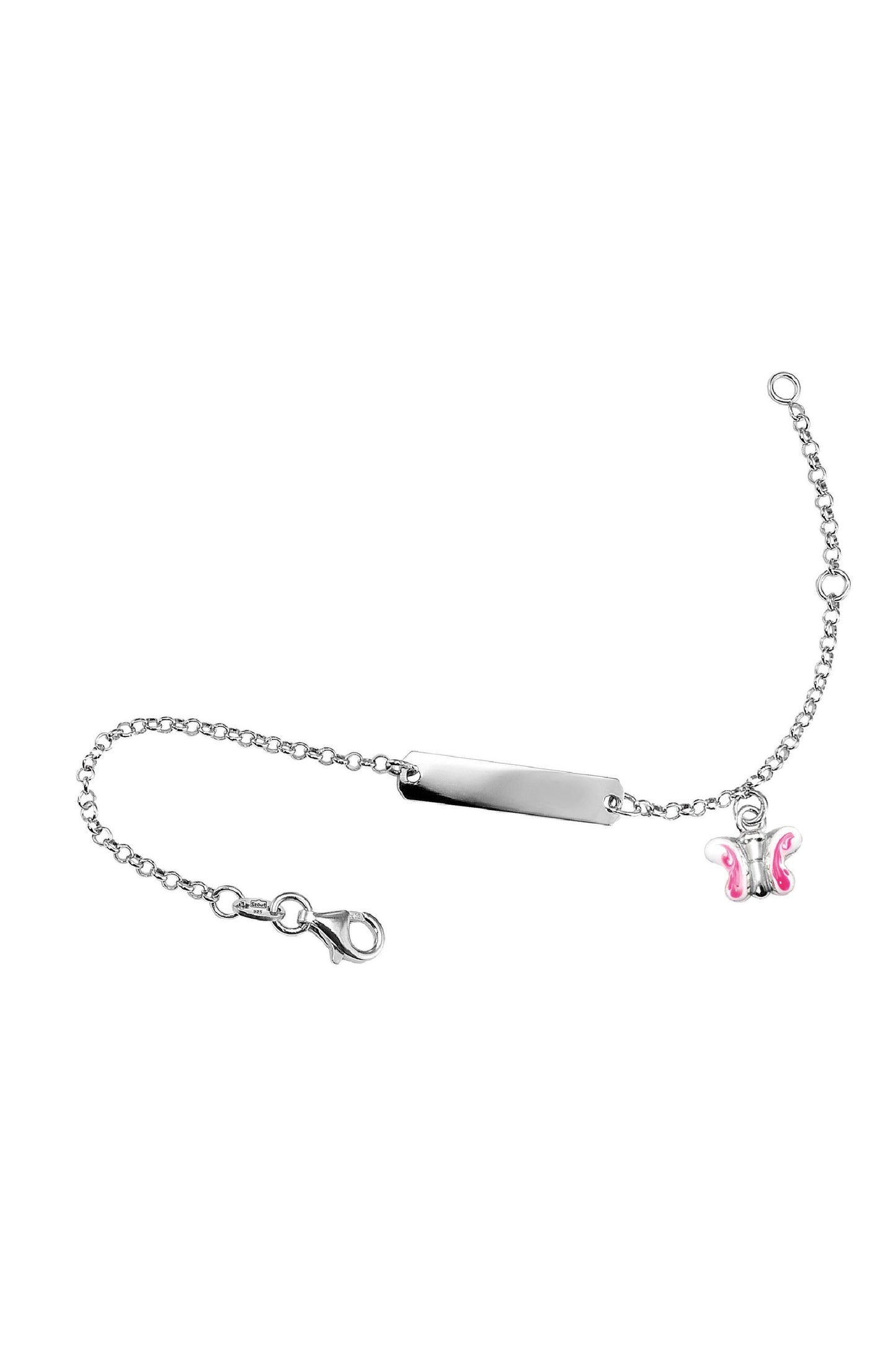 Scout Armband 925/- Sterling Silber rhodiniert Schmetterling rosa