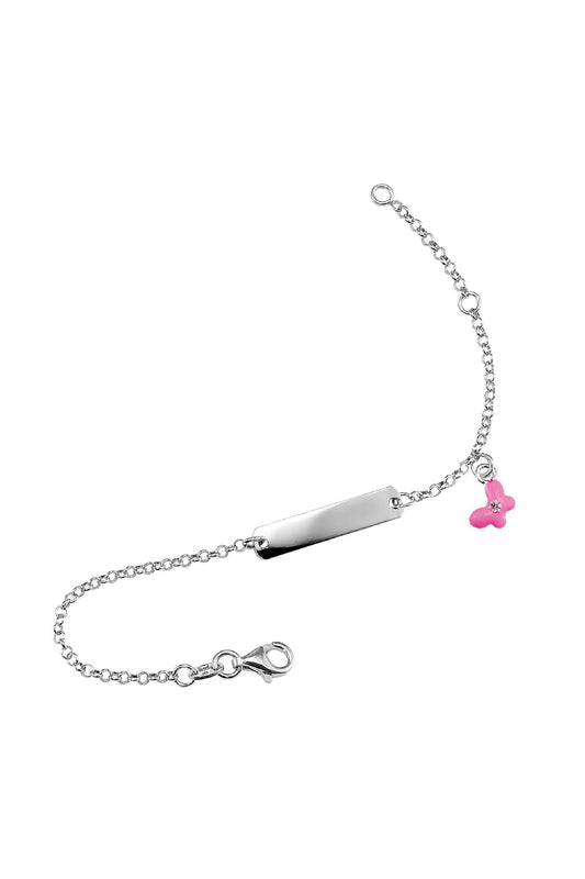 Scout Armband 925/- Sterling Silber rhodiniert Schmetterling rosa