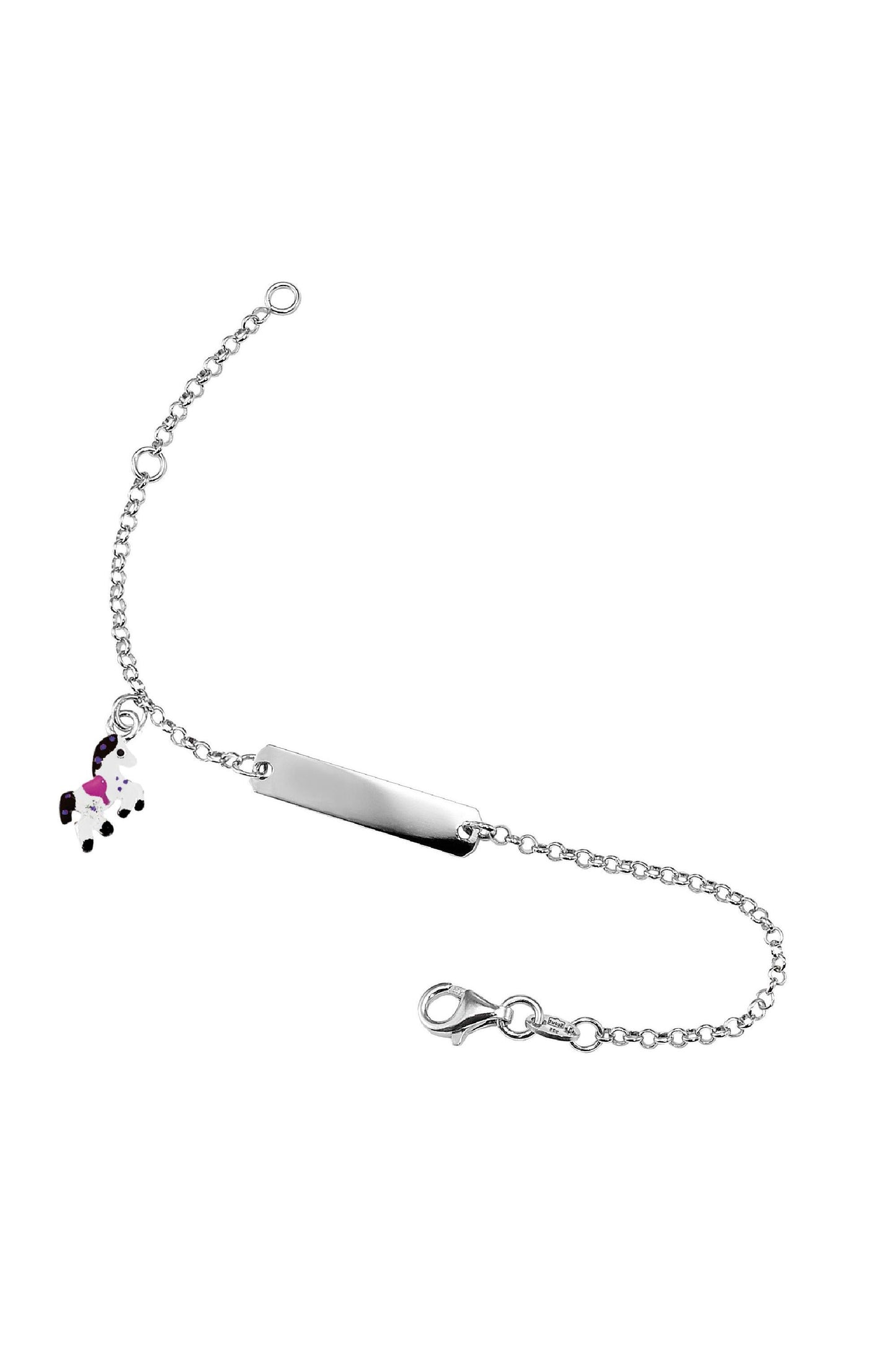 Scout Armband 925/- Sterling Silber rhodiniert Pferd weiß