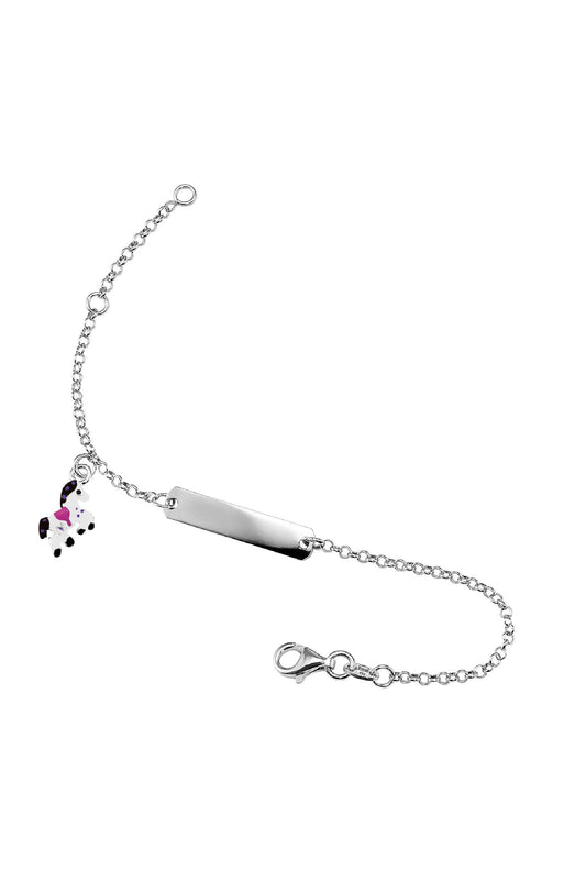 Scout Armband 925/- Sterling Silber rhodiniert Pferd weiß