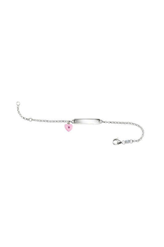 Scout Armband 925/- Sterling Silber rhodiniert Herz rosa Kristall