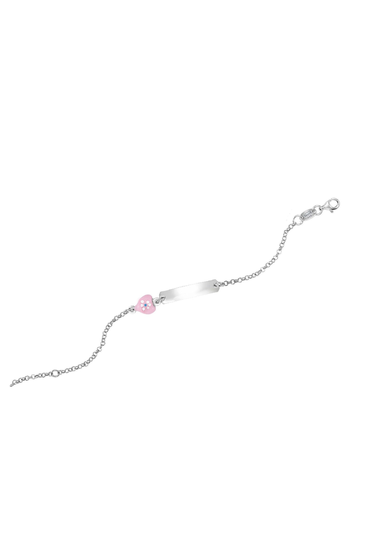 Scout Armband 925/- Sterling Silber rhodiniert Herz rosa