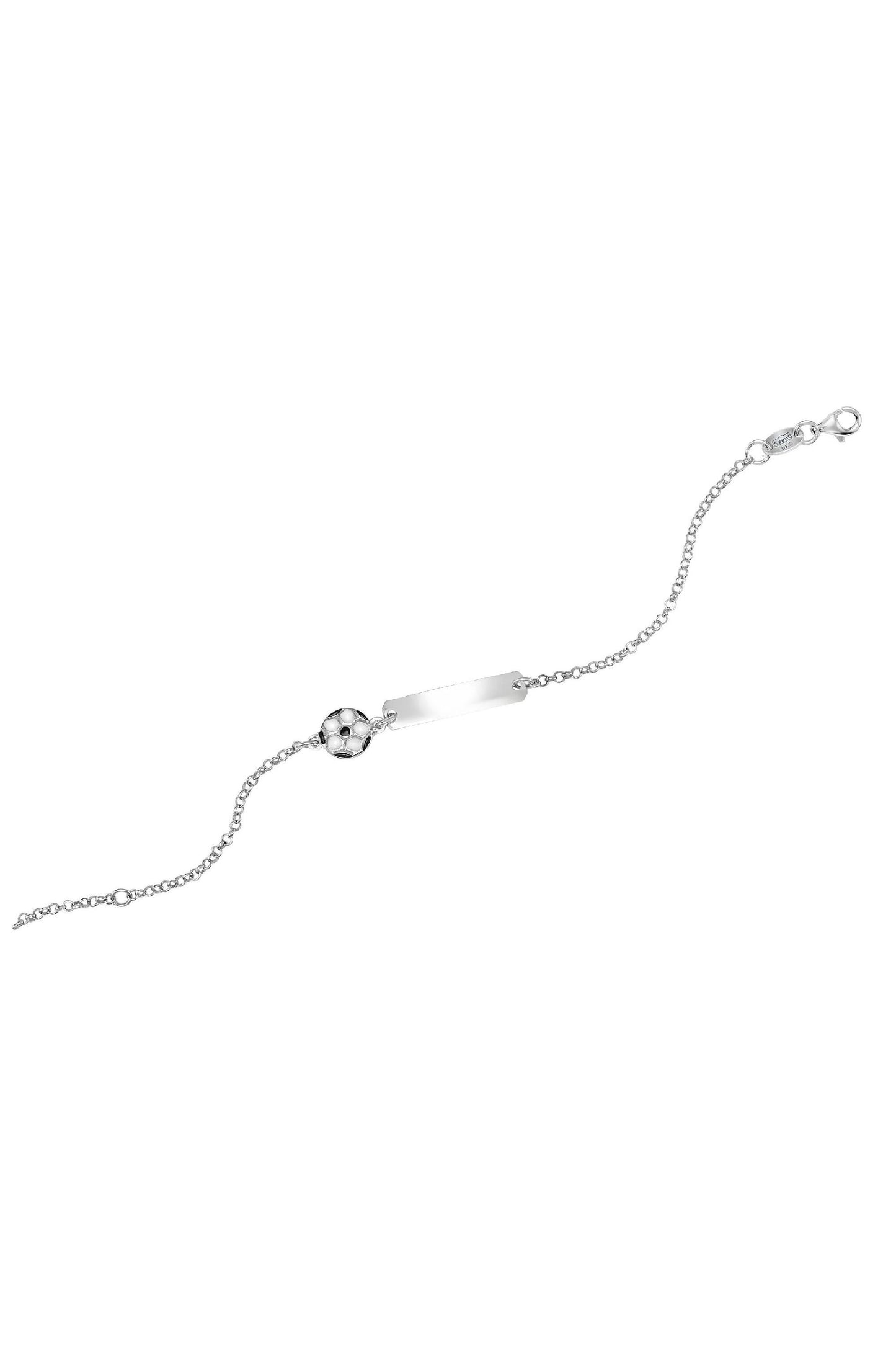 Scout Armband 925/- Sterling Silber rhodiniert Fußball