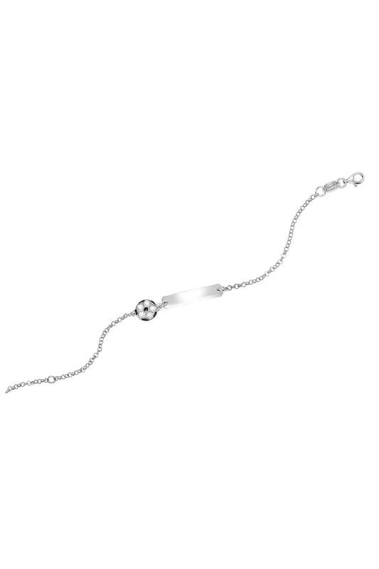 Scout Armband 925/- Sterling Silber rhodiniert Fußball