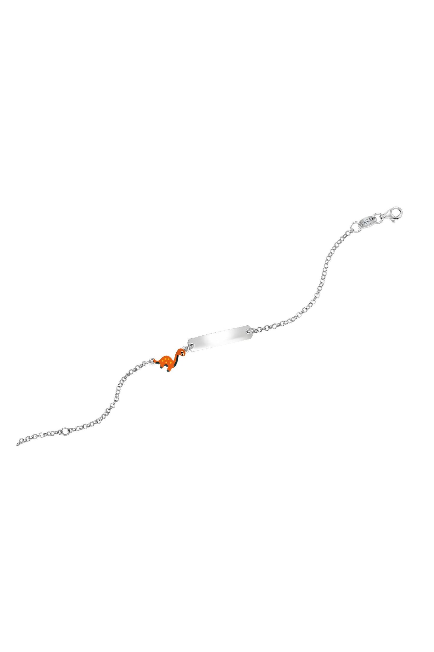 Scout Armband 925/- Sterling Silber rhodiniert Dino orange