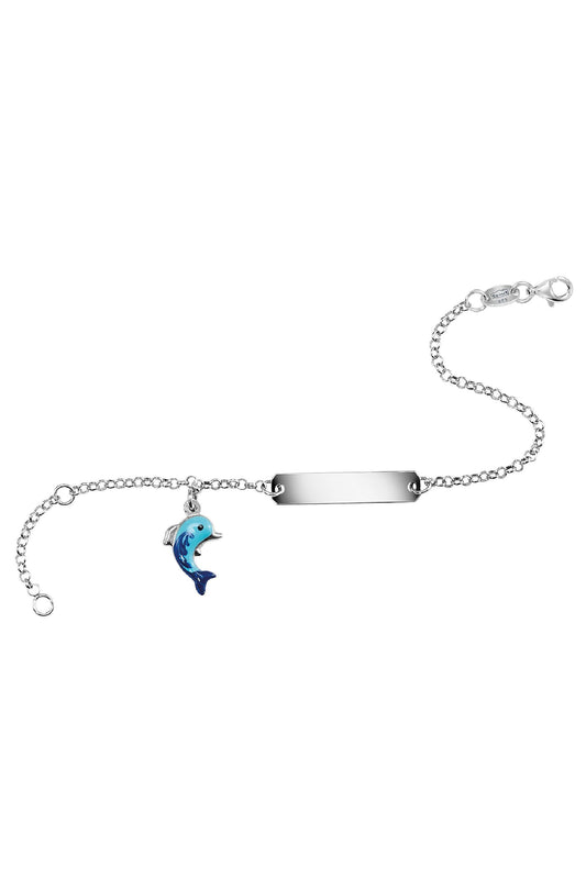 Scout Armband 925/- Sterling Silber rhodiniert Delfin blau