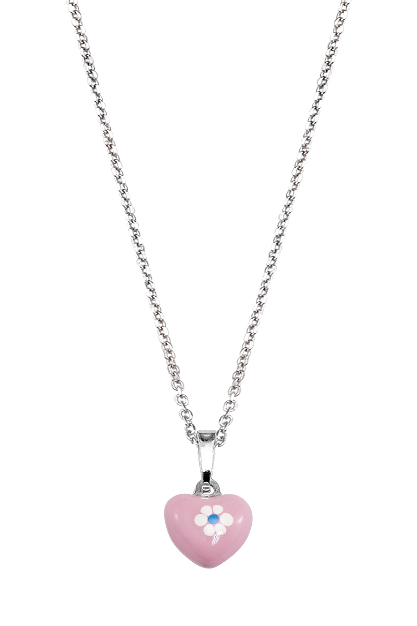 Scout Anhänger mit Kette 925/- Sterling Silber rhodiniert Herz rosa