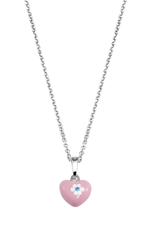 Scout Anhänger mit Kette 925/- Sterling Silber rhodiniert Herz rosa