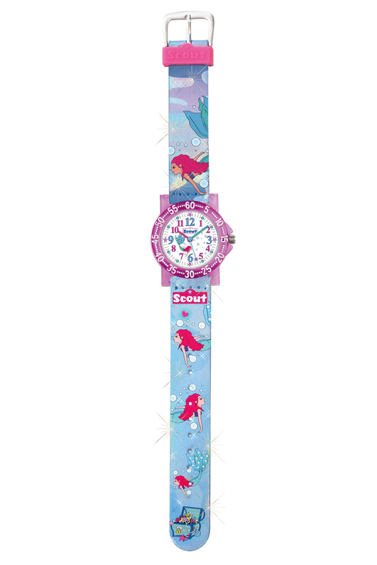 Scout Kinderuhr Serie The It-Collection Nixe Silber,blau,pink
