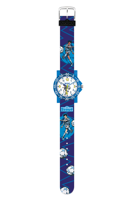 Scout Kinderuhr Serie The It-Collection Fussball blau