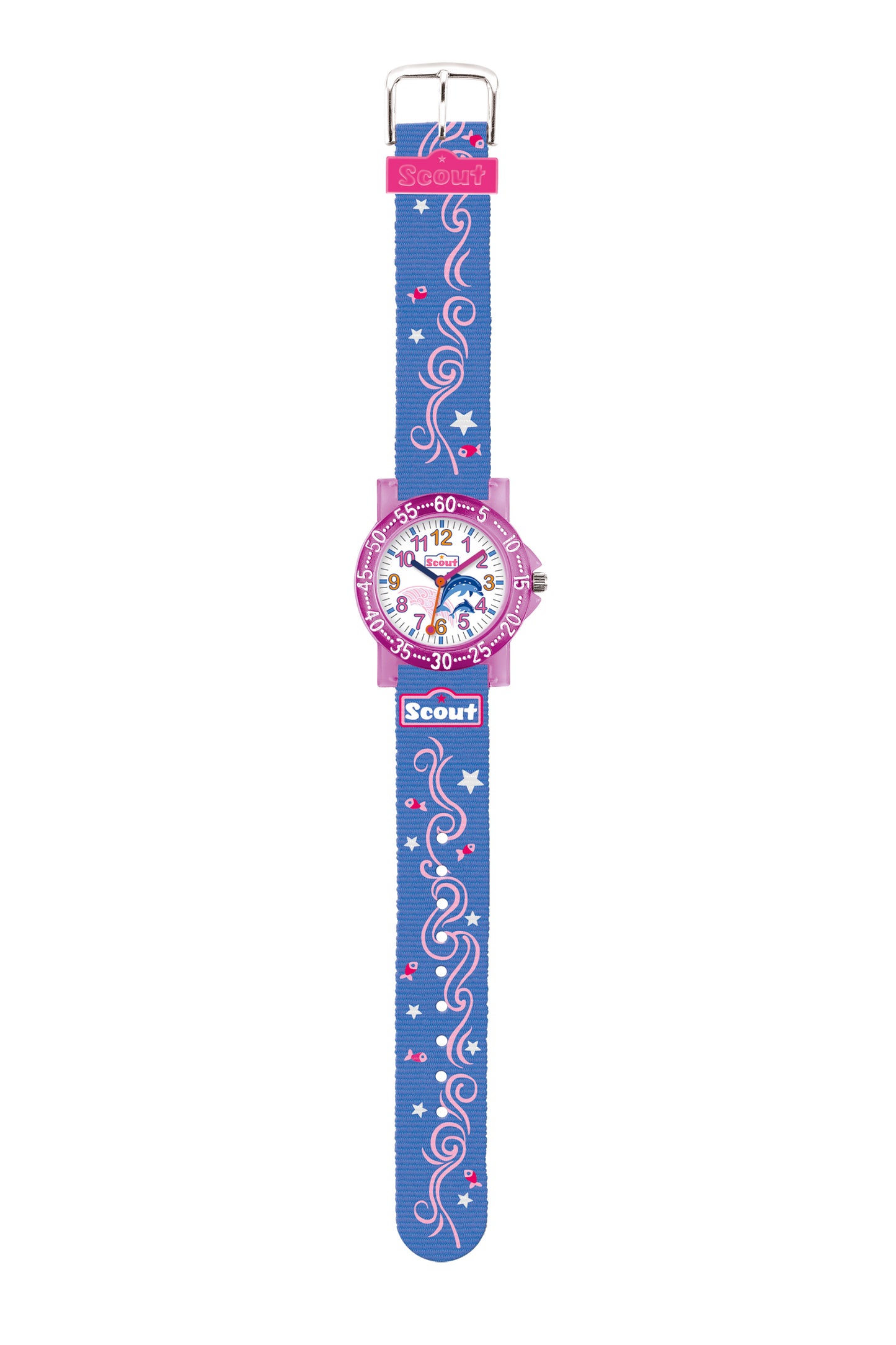 Scout Kinderuhr Serie The It-Collection Delfin blau/pink